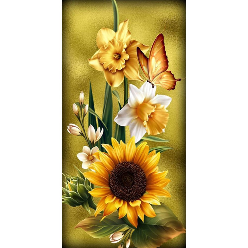 Sunflower 45*85CM (canvans) Full Square Drill Diamond Painting