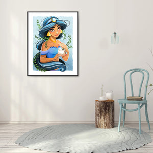 Disney Princess 40*50CM (canvans) Full Round Drill Diamond Painting