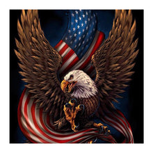 Load image into Gallery viewer, Eagle Flag 40*40CM (canvans) Full Round Drill Diamond Painting
