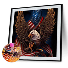 Load image into Gallery viewer, Eagle Flag 40*40CM (canvans) Full Round Drill Diamond Painting
