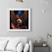 Load image into Gallery viewer, Eagle Flag 40*40CM (canvans) Full Round Drill Diamond Painting
