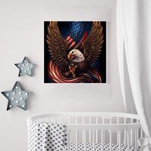 Load image into Gallery viewer, Eagle Flag 40*40CM (canvans) Full Round Drill Diamond Painting
