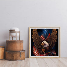 Load image into Gallery viewer, Eagle Flag 40*40CM (canvans) Full Round Drill Diamond Painting
