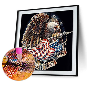 Eagle Banner 40*40CM (canvans) Full Round Drill Diamond Painting