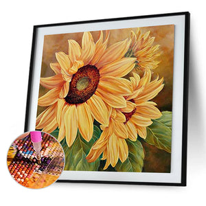 Sunflower 50*50CM (canvans) Full Square Drill Diamond Painting