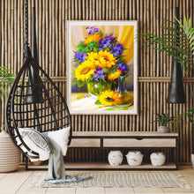 Load image into Gallery viewer, Sunflowers In Vase 30*40CM (canvans) Full Round Drill Diamond Painting
