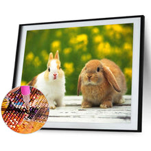 Load image into Gallery viewer, Rabbit 40*30CM (canvans) Full Round Drill Diamond Painting
