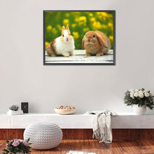 Load image into Gallery viewer, Rabbit 40*30CM (canvans) Full Round Drill Diamond Painting
