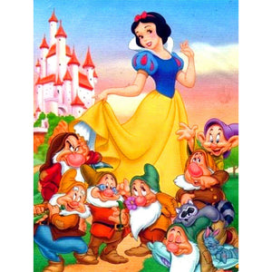 Snow White 50*60CM(canvans) Full Round Drill Diamond Painting