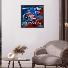 Load image into Gallery viewer, American Eagle 30*30CM (canvans) Full Round Drill Diamond Painting
