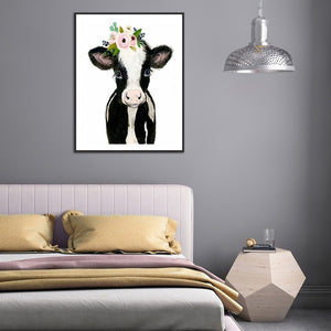 Cows 30*40CM (canvans) Full Round Drill Diamond Painting