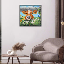 Load image into Gallery viewer, Cows 30*30CM (canvans) Full Round Drill Diamond Painting
