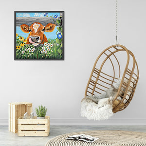 Cows 30*30CM (canvans) Full Round Drill Diamond Painting