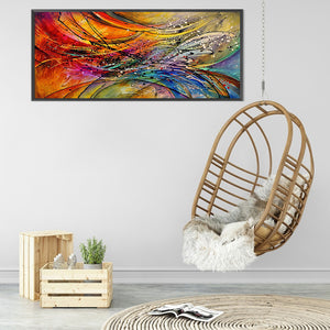 Flowing Lines 110*50CM (canvans) Full Square Drill Diamond Painting