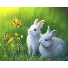 Load image into Gallery viewer, Two Rabbits 40*30CM (canvans) Full Round Drill Diamond Painting
