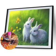 Load image into Gallery viewer, Two Rabbits 40*30CM (canvans) Full Round Drill Diamond Painting
