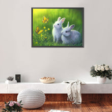 Load image into Gallery viewer, Two Rabbits 40*30CM (canvans) Full Round Drill Diamond Painting
