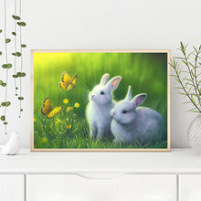 Load image into Gallery viewer, Two Rabbits 40*30CM (canvans) Full Round Drill Diamond Painting
