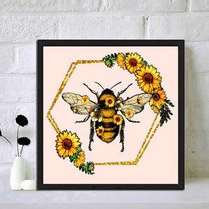 Bee 30*30CM (canvans) Full Square Drill Diamond Painting