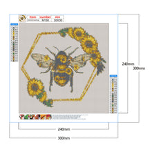 Load image into Gallery viewer, Bee 30*30CM (canvans) Full Square Drill Diamond Painting
