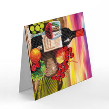 Load image into Gallery viewer, 8pcs DIY Diamond Painting Greeting Cards with Envelopes Mosaic Postcards
