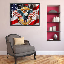 Load image into Gallery viewer, Flag Eagle 40*30CM (canvans) Full Round Drill Diamond Painting
