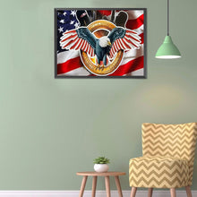 Load image into Gallery viewer, Flag Eagle 40*30CM (canvans) Full Round Drill Diamond Painting
