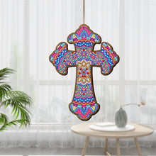 Load image into Gallery viewer, Wooden Jesus Christ Cross Pendant DIY Diamond Painting Pray Decor (GSP301)
