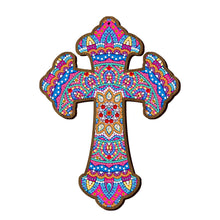 Load image into Gallery viewer, Wooden Jesus Christ Cross Pendant DIY Diamond Painting Pray Decor (GSP301)
