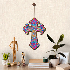 Wooden Jesus Christ Cross Pendant DIY Diamond Painting Pray Decor (GSP301)