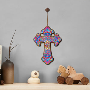 Wooden Jesus Christ Cross Pendant DIY Diamond Painting Pray Decor (GSP301)