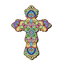 Load image into Gallery viewer, Wooden Jesus Christ Cross Pendant DIY Diamond Painting Pray Decor (GSP302)
