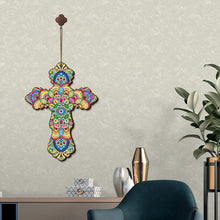 Load image into Gallery viewer, Wooden Jesus Christ Cross Pendant DIY Diamond Painting Pray Decor (GSP302)
