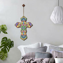 Load image into Gallery viewer, Wooden Jesus Christ Cross Pendant DIY Diamond Painting Pray Decor (GSP302)
