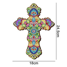 Load image into Gallery viewer, Wooden Jesus Christ Cross Pendant DIY Diamond Painting Pray Decor (GSP302)
