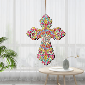 Wooden Jesus Christ Cross Pendant DIY Diamond Painting Pray Decor (GSP303)