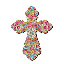 Load image into Gallery viewer, Wooden Jesus Christ Cross Pendant DIY Diamond Painting Pray Decor (GSP303)
