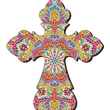 Load image into Gallery viewer, Wooden Jesus Christ Cross Pendant DIY Diamond Painting Pray Decor (GSP303)
