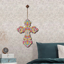 Load image into Gallery viewer, Wooden Jesus Christ Cross Pendant DIY Diamond Painting Pray Decor (GSP303)
