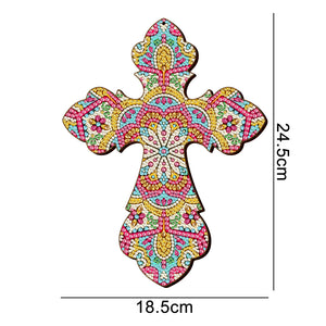 Wooden Jesus Christ Cross Pendant DIY Diamond Painting Pray Decor (GSP303)