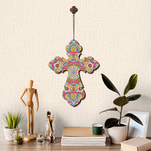 Load image into Gallery viewer, Wooden Jesus Christ Cross Pendant DIY Diamond Painting Pray Decor (GSP303)
