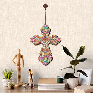 Wooden Jesus Christ Cross Pendant DIY Diamond Painting Pray Decor (GSP303)