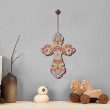 Load image into Gallery viewer, Wooden Jesus Christ Cross Pendant DIY Diamond Painting Pray Decor (GSP303)
