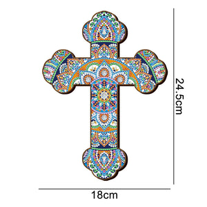 Wooden Jesus Christ Cross Pendant DIY Diamond Painting Pray Decor (GSP304)