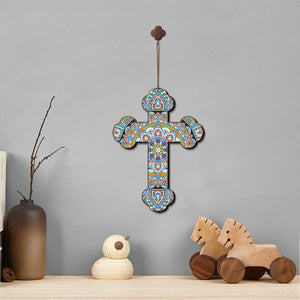 Wooden Jesus Christ Cross Pendant DIY Diamond Painting Pray Decor (GSP304)