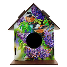 Load image into Gallery viewer, Hanging Bird House DIY Diamond Painting Wooden Bird Nest Hut Cage (NW01)
