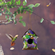 Load image into Gallery viewer, Hanging Bird House DIY Diamond Painting Wooden Bird Nest Hut Cage (NW01)
