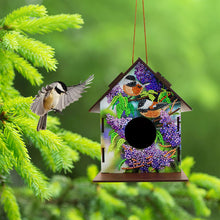 Load image into Gallery viewer, Hanging Bird House DIY Diamond Painting Wooden Bird Nest Hut Cage (NW01)
