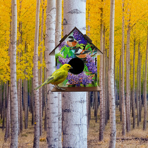 Hanging Bird House DIY Diamond Painting Wooden Bird Nest Hut Cage (NW01)