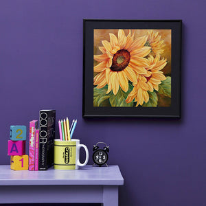 Sunflower 40*40CM (canvans) Full Round Drill Diamond Painting